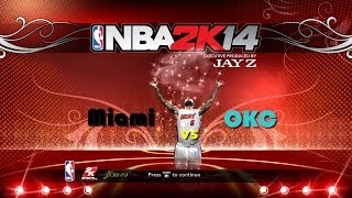 NBA 2K14 PC  Miami Heat vs OKC Thunder full game HD [upl. by Meenen]