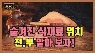 숨겨진 식재료 위치를 모두 알아보자 4K 몬스터 헌터 월드 [upl. by Meehaf]