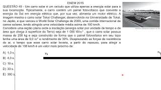 QUESTÕES 49 DO ENEM 2015 [upl. by Nomelihp]