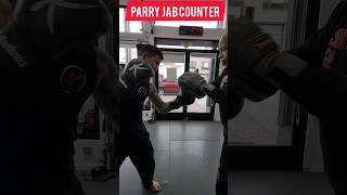 Parry jab counter with Master Lucien Carbin shorts kickboxing [upl. by Nonahs]