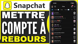 Comment Mettre Un Compte À Rebours Sur Snap 2024 [upl. by Ojillek]