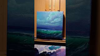 Seascape in acrylics [upl. by Nosidam140]