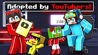 Adopted By YOUTUBERS In Minecraft [upl. by Sydel]