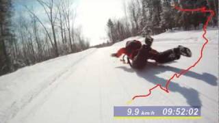 Luge Massif de Charlevoix  Rodeling at Le Massif [upl. by Caldwell]