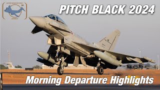 Exercise Pitch Black 24  Morning Departure Highlights at RAAF Base Darwin [upl. by Woodrow]