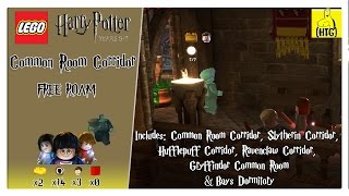 Lego Harry Potter 57 Common Room Corridor All Dorm Rooms FREE ROAM All Collectibles  HTG [upl. by Johm]