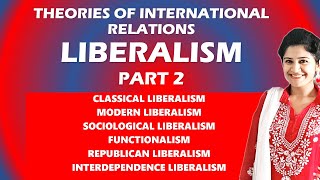 Liberalism II Liberal theory II International Relations I PSIR I Liberalism Branches [upl. by Heyes]