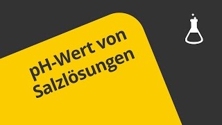 Der pHWert am Beispiel von Salzlösungen  Chemie  Allgemeine und anorganische Chemie [upl. by Thorny155]