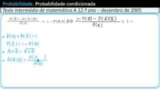 Demonstrações  Probabilidade Condicionada ou Condicional [upl. by Enawtna]