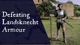 Fighting in Landsknecht Armour halfsword [upl. by Hecklau]