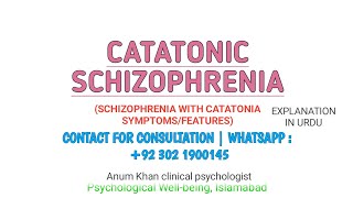 Catatonic Schizophrenia in Urdu  Psychology [upl. by Elatia]