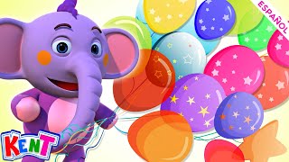 Aprender ABC Con Globos  Kent el Elefante  Dibujos Animados  Canciones Infantiles [upl. by Thain962]