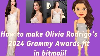 How to make Olivia Rodrigo’s 2024 Grammys fit in Bitmoji [upl. by Lenoyl291]