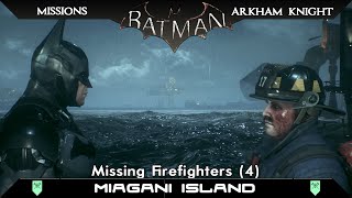 Batman Arkham Knight All Firefighters Locations Miagani Island [upl. by Nottnerb]