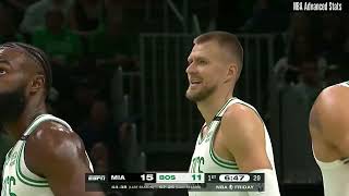 Kristaps Porzingis 17 pts 9 reb 3 stl vs Miami Heat  20231027 [upl. by Htaek]