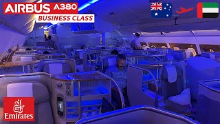 14 HOURS ON THE A380  Emirates Business Class review from Melbourne to Dubai [upl. by Phoebe]