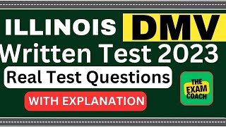 Illinois DMV Written Test 2024 300 Questions with Explained Answers [upl. by Nilknarf685]