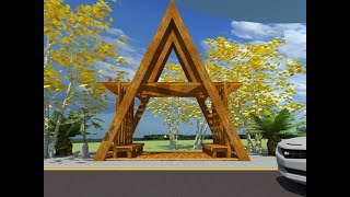 CABANA  Wooden Structure  ARIS Design [upl. by Anha]