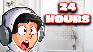 24 HOURS IN HER BATHROOM STORYTIME [upl. by Lahcim]