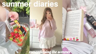 SUMMER DIARIES🍒fruit picking painting picnics  my july favourites [upl. by Parrnell874]