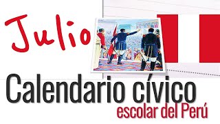 ⭐Julio Calendario Cívico 📘 aulamedia Historia [upl. by Novihs]