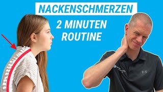 Nackenschmerzen Mach diese 3 Übungen [upl. by Evatsug]