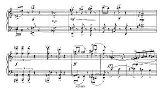 Alfred Schnittke  Five Aphorisms for Piano 1990 ScoreVideo [upl. by Kettie]