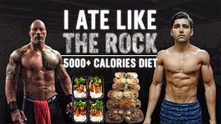 I Tried Dwayne quotTHE ROCKquot Johnsons DIET [upl. by Ranjiv152]