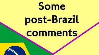 Some comments after the Brazilian GP Opinion [upl. by Wade136]