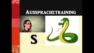 Aussprachetraining Stimmloses s und stimmhaftes z quotsquot [upl. by Trstram]