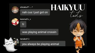 HAIKYUU texts  exposing tiktoks☆  CREDITS IN DESCRIPTION☆  yaruiiloll  reupload [upl. by Krug]