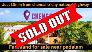 Chengalpattu near farmland  Tambaram 50km  Farmland for sale [upl. by Auqinat816]