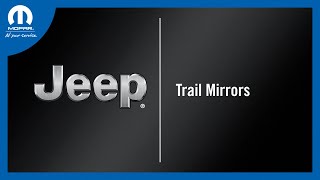 Trail Mirrors  How To  2024 Jeep Gladiator amp Wrangler [upl. by Amlet679]