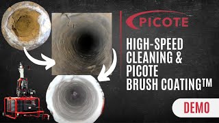 Picote HighSpeed Pipe Cleaning and Picote Brush Coating™️ Demo [upl. by Ajidahk]