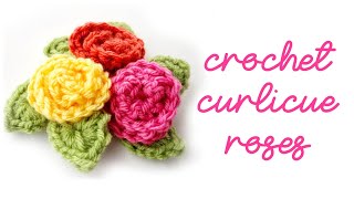 How to Crochet a Curlicue Rose [upl. by Marielle]