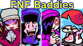 Friday Night Funkin Baddies FULL WEEK  Cutscenes FNF ModVs Cassette GirlStalkerNekoFreakJazz [upl. by Fafa]