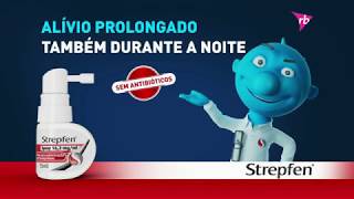 Strepfen Spray Acordou com a garganta inflamada [upl. by Namwob]