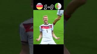 Germany VS Algeria Very Difficult Match 18 Final World Cup 2014 youtube shorts football [upl. by Lodi]