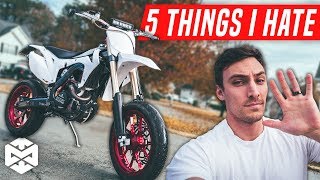 5 Things I HATE About My Honda CRF450R Supermoto [upl. by Hamehseer185]