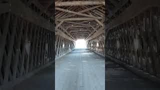 Schofield Covered Bridge across the Neshaminy Creek shorts buckscounty [upl. by Neeloc]