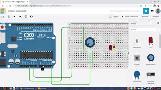 Arduino con Tinkercad 5 Entradas analógicas [upl. by Yniatirb503]