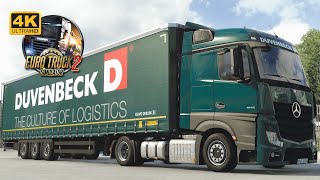 🚛 POV MERCEDES BENZ MP4 1848 DUVENBECK LOGISTICS  PROMODS 257 🇩🇪 Dresden to 🇩🇪 Kassel 18T [upl. by Alexia]