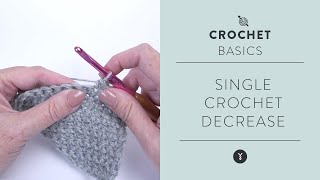 How to Crochet a Single Crochet Decrease [upl. by Sandon]