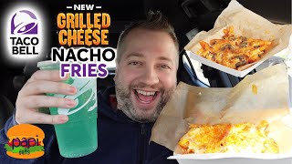 Taco Bell NEW Grilled Cheese Nacho Fries Review [upl. by Henryson]