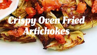 How to Make Crispy Oven Fried Artichoke Hearts Using Jarred Artichokes [upl. by Ahsot]