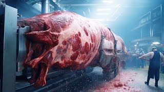 SHOCK Incredible Cow Slaughter amp Beef Processing Factory  Doner Kebab Meat Production Technology [upl. by Eisyak867]