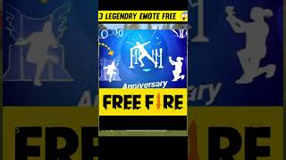 3 Legendary Emote Free Event In Free Fire 😲 freefire freefireshorts shortsfeed shorts [upl. by Nipsirc]