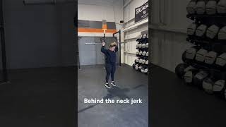 Muscle clean  tall jerk  behind the neck jerk [upl. by Anahoj]