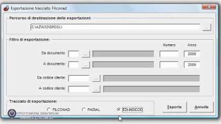 Esportazioni dati Filconad Padial EDI Indicod dal Gestionale 1 Zucchetti [upl. by Durgy992]