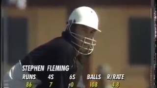 Stephen Fleming 90 Debut ODI vs India 1st ODI 1994 Napier [upl. by Ocko892]